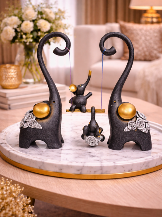 Midnight Elegance Elephant Swing Set