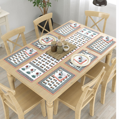 Lush Leaf Table Mat Set