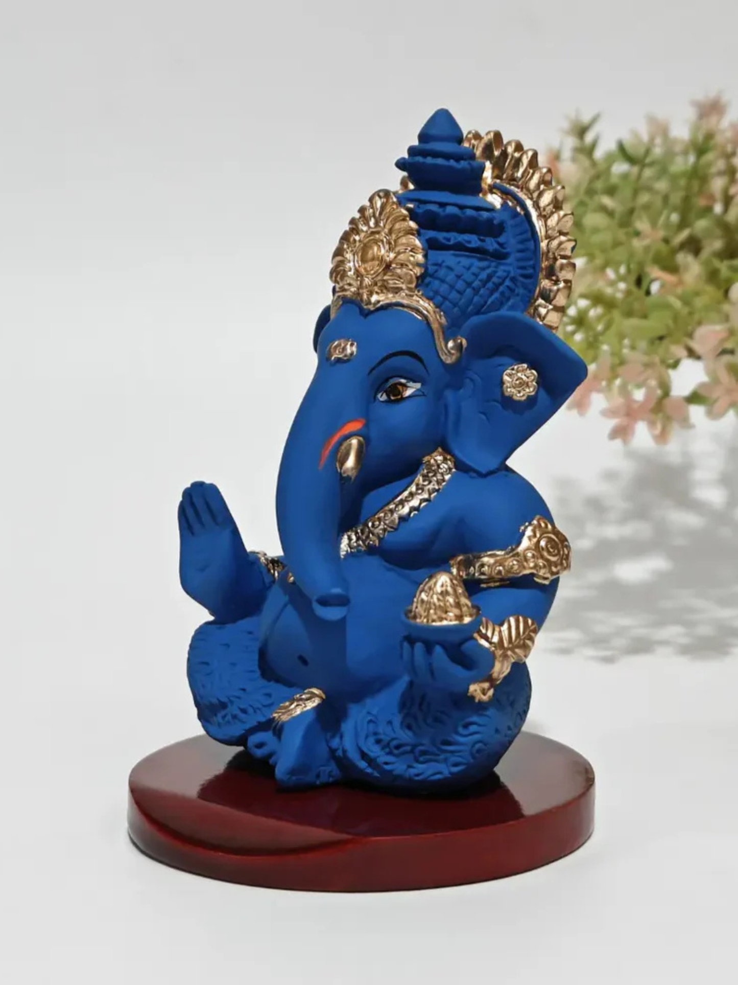 Royal Blue Ganesha Idol