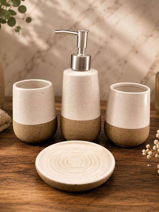 Earth & Ivory Bathroom Set