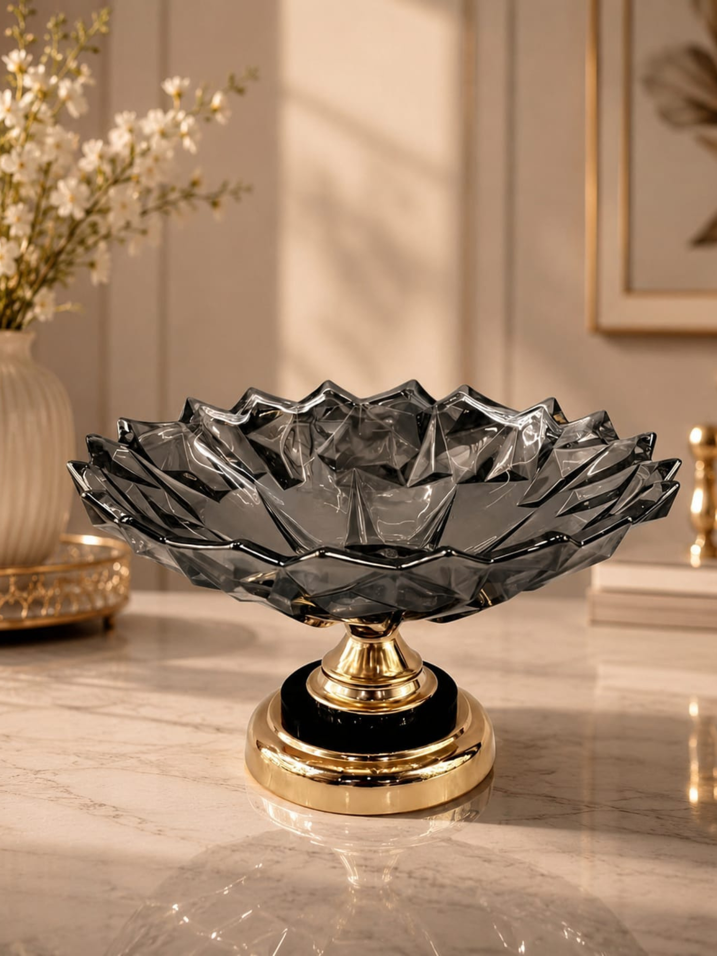 Shadow Luxe Crystal Bowl