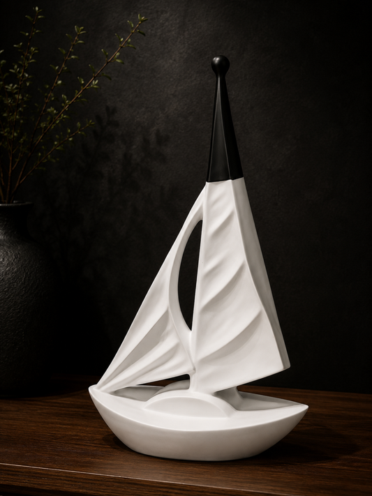 Modern Sailboat Showpiece