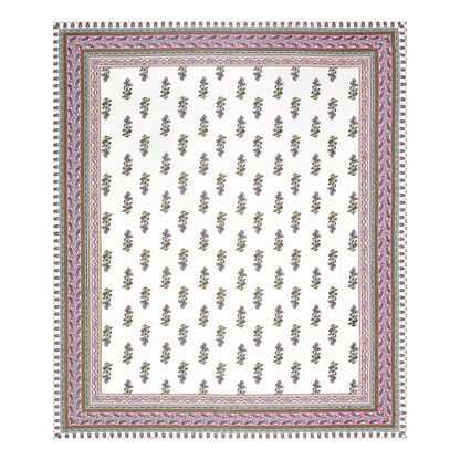 Kalakriti Gulbahar Grace Pure Cotton Double Bedsheet with 2 Pillow Covers