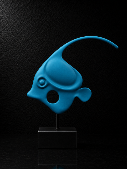 Modern Oceanic Fish Sculpture