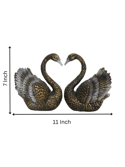 Royal Noir Swan Pair