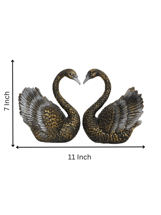Royal Noir Swan Pair