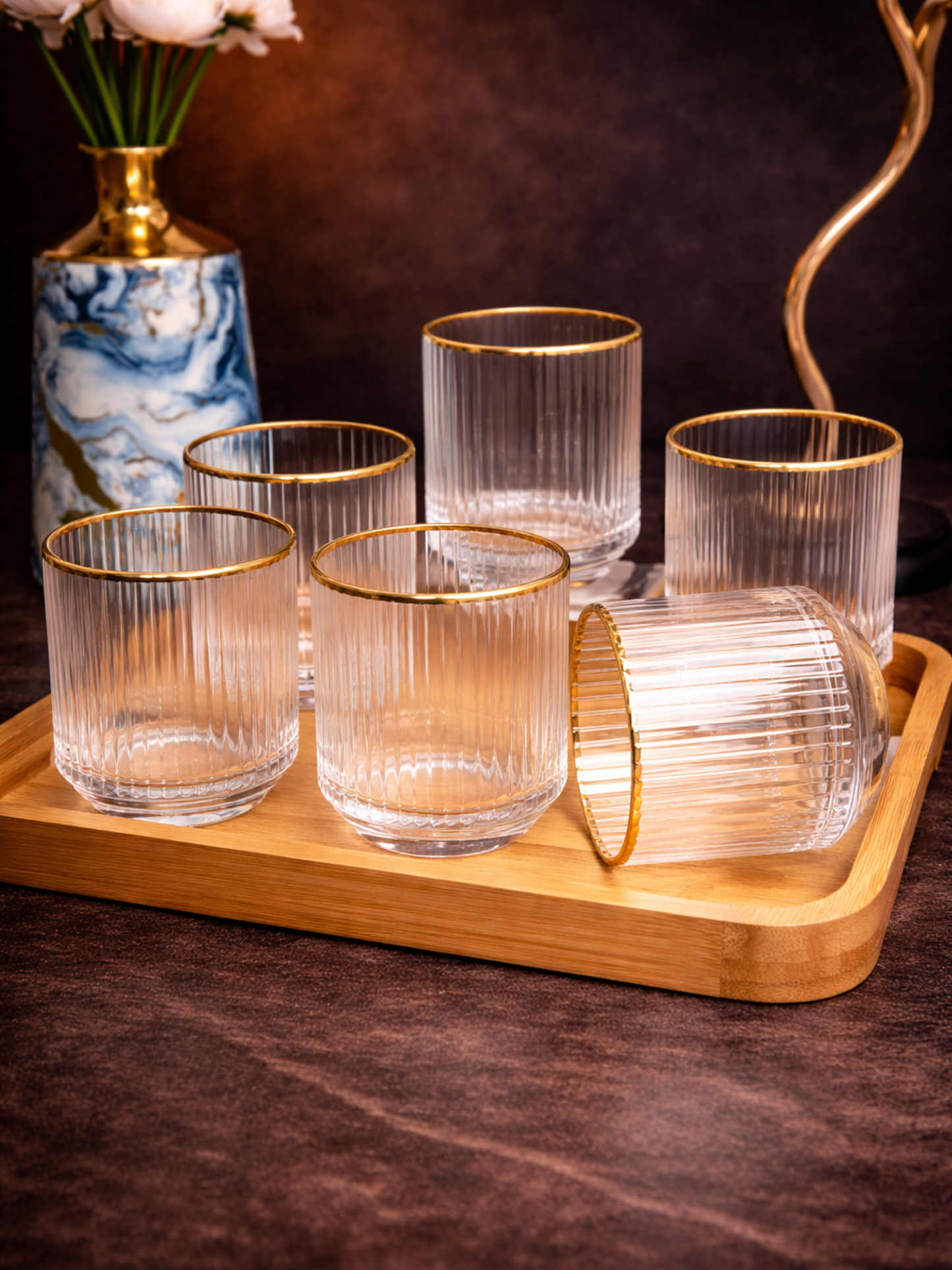 Regal Ribbed Glass