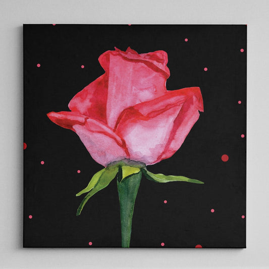 Crimson Rose Canvas