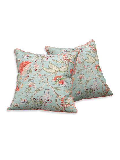 Soft Petal Anokhi Cotton Cushion Covers - 16x16 Inches