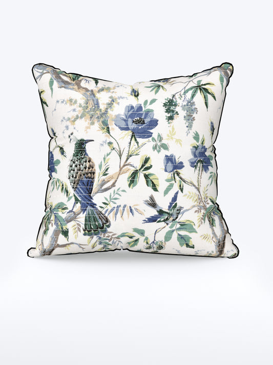 Bluebird Botanica Anokhi Cotton Cushion Covers - 16x16 Inches