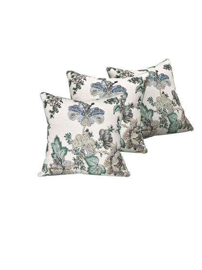 Icy Bloom Anokhi Cotton Cushion Covers - 16x16 Inches