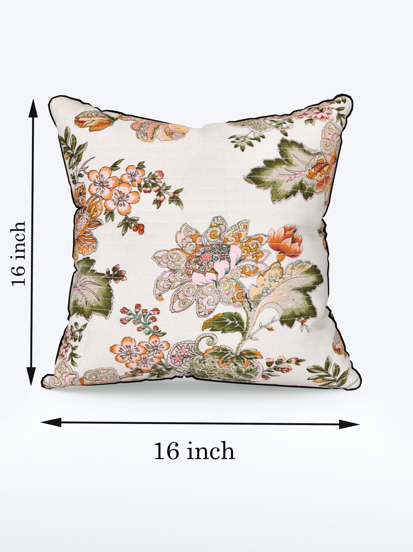 Spring Soirée Anokhi Cotton Cushion Covers - 16x16 Inches