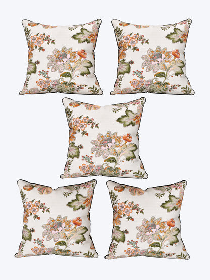 Spring Soirée Anokhi Cotton Cushion Covers - 16x16 Inches