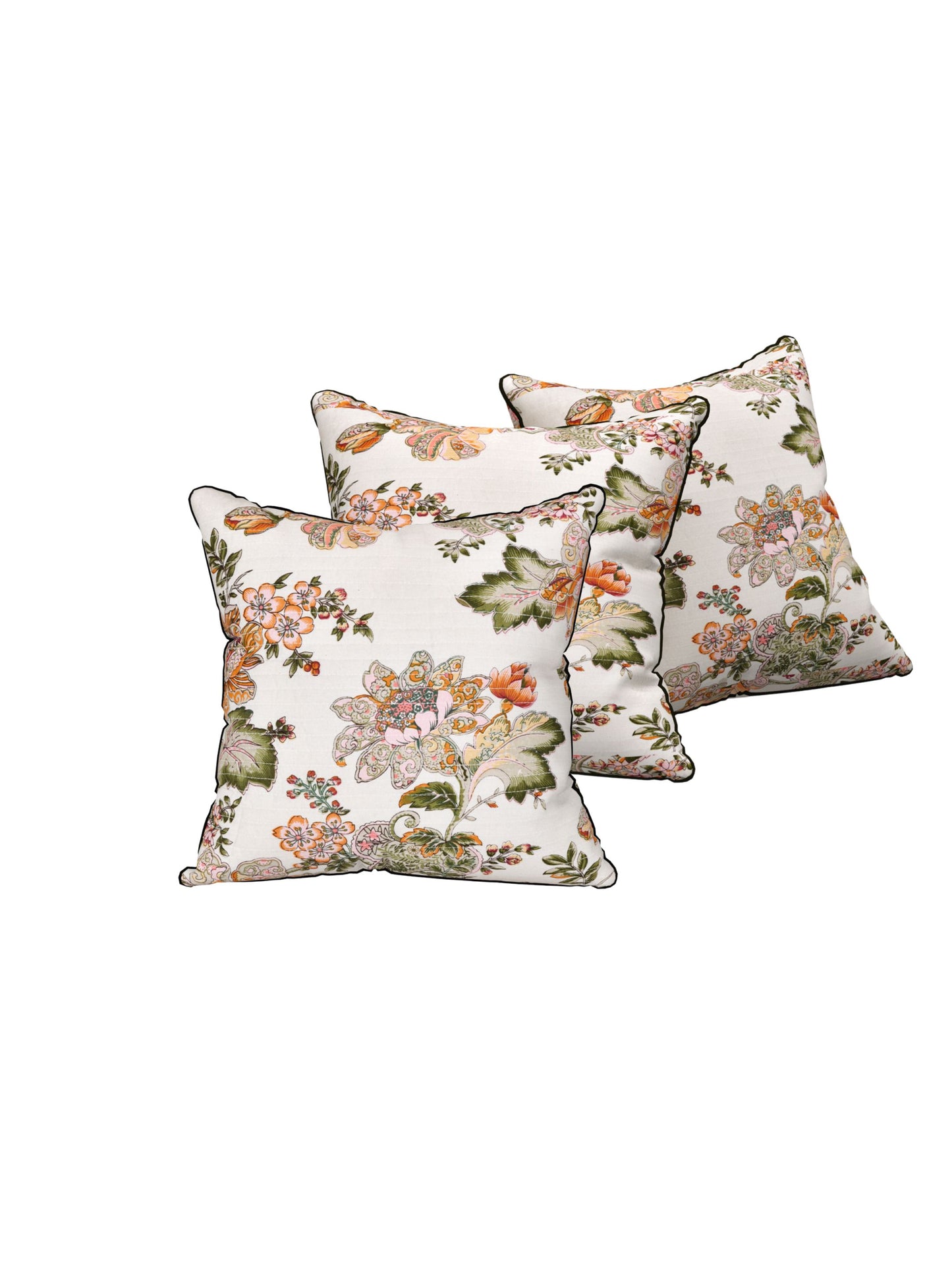 Spring Soirée Anokhi Cotton Cushion Covers - 16x16 Inches