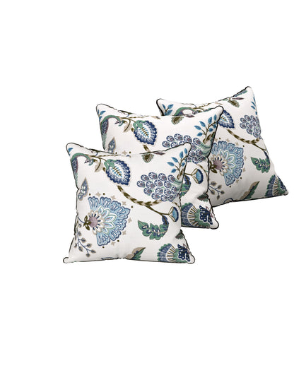 Serene Garden Anokhi Cotton Cushion Covers - 16x16 Inches