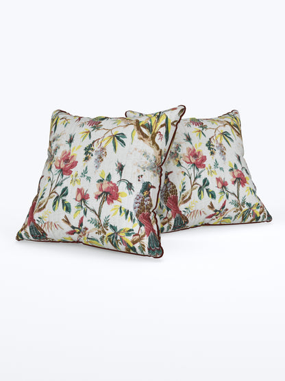 Mayur Baagh Anokhi Cotton Cushion Covers - 16x16 Inches