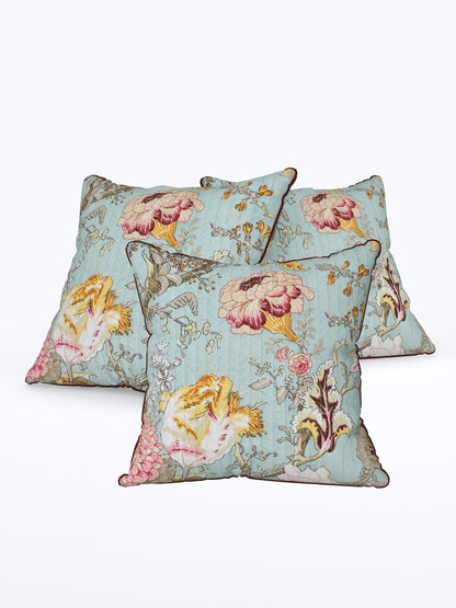 Gulrangi Baithak Anokhi Cotton Cushion Covers - 16x16 Inches
