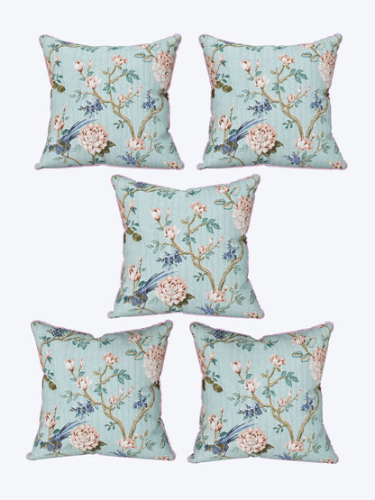 Aqua Baagh Anokhi Cotton Cushion Covers - 16x16 Inches