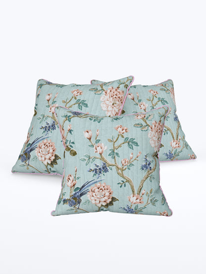 Aqua Baagh Anokhi Cotton Cushion Covers - 16x16 Inches