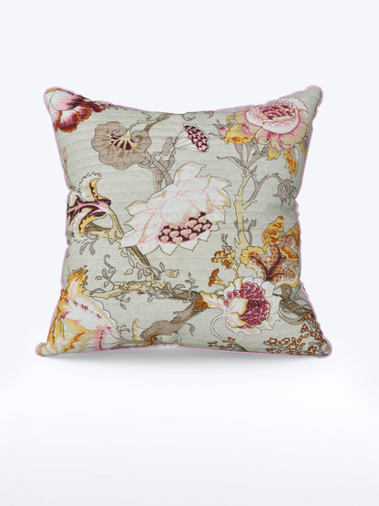 Gulaabo Bagh Anokhi Cotton Cushion Covers - 16x16 Inches
