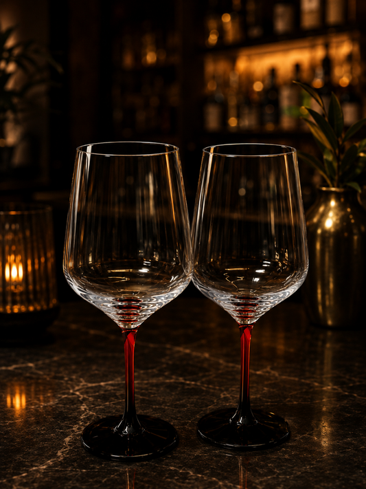Crimson Stem Wine Glass (470 ML)