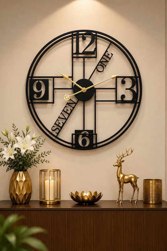 Vintage Roman Luxe Wall Clock