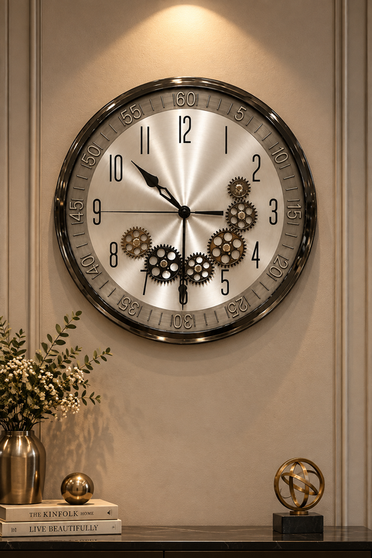 Industrial Gearwork Luxury Wall Clock