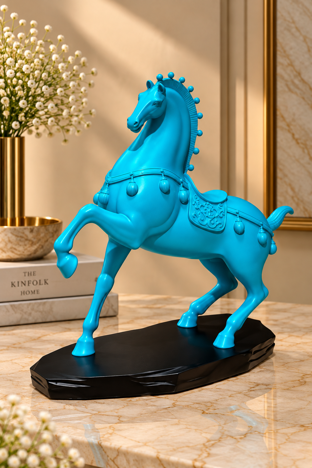Royal Blaze Horse Showpiece