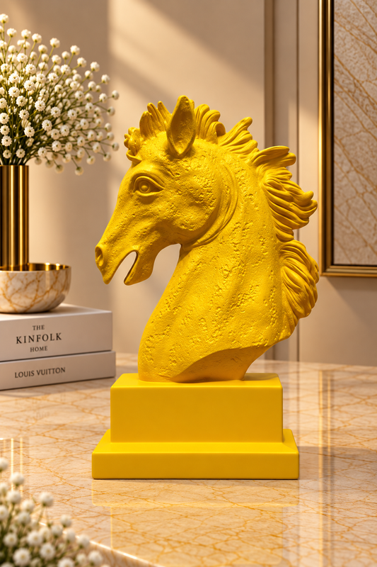 Golden Majesty Horse Bust