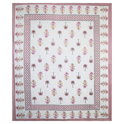 Garden of Jaipur – Premium Cotton Jaipuri Printed Double Bedsheet with 2 Pillow Covers