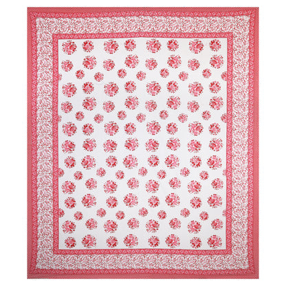 Ethnic Escape – Premium Cotton Jaipuri Printed Double Bedsheet with 2 Pillow Covers