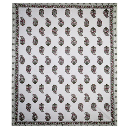 Royal Reverie – Premium Cotton Jaipuri Printed Double Bedsheet with 2 Pillow Covers