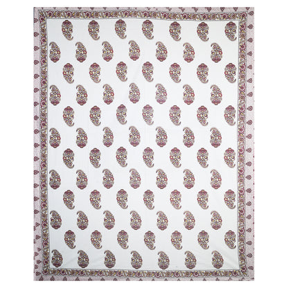 Haveli Charm – Premium Cotton Jaipuri Printed Double Bedsheet with 2 Pillow Covers