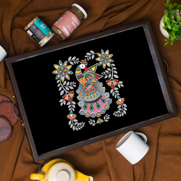 Mythic Peacock Rectangle Tray