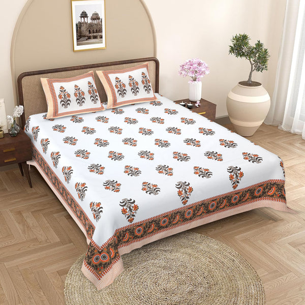 Royal Bloom Jaipuri Bedsheet
